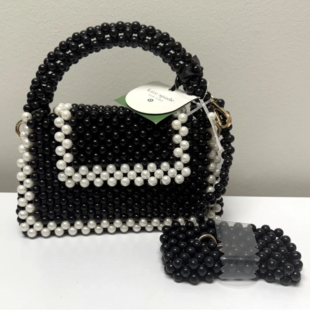 Kate Spade New York x Target Color-block Beaded Bag Black & White